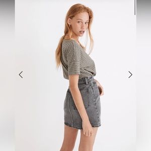Madewell Denim High-Waist Straight Mini Skirt in Northboro Wash